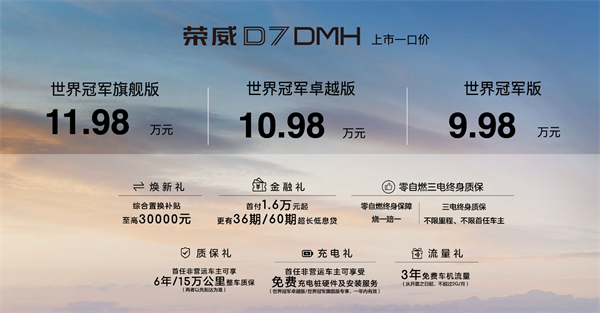 中国混动问鼎世界之巅，荣威DMH双车正式上市