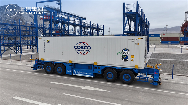 尊龙凯时L4级智能集卡“落户”秘鲁钱凯港